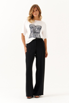 Блуза Панда 117440 молочный - фото 1