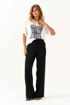 Блуза Панда 117440 молочный - фото 3