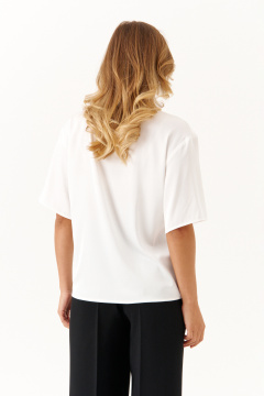 Блуза Панда 117440 молочный - фото 4