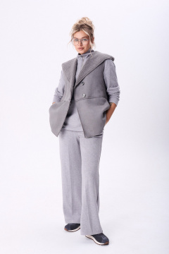 Брюки, джемпер, жилет Диомант 2107 серый - фото 1