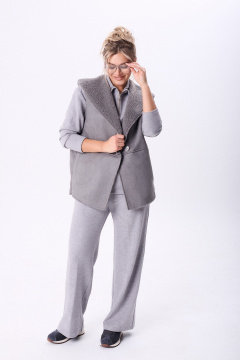 Брюки, джемпер, жилет Диомант 2107 серый - фото 2