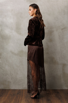 Юбка Butеr 3206 коричневый - фото 3