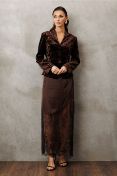 Юбка Butеr 3206 коричневый - фото 2