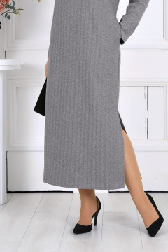 Платье Ninele 6009 светло-серый - фото 4