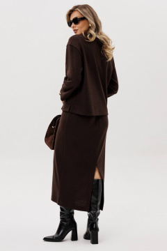 Жакет, юбка Fantazia Mod 5326 шоколад - фото 5