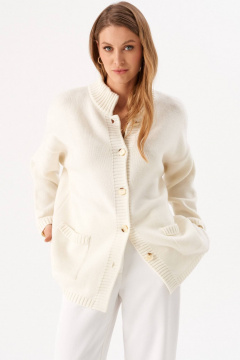 Кардиган Romgil РВ0268-ШЕ5 молочный - фото 5