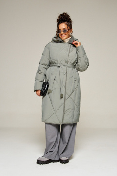 Пальто Beautiful&Free 8024 шалфей - фото 4