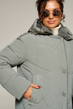 Пальто Beautiful&Free 8024 шалфей - фото 3