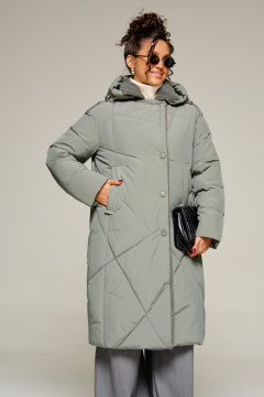 Пальто Beautiful&Free 8024 шалфей - фото 2