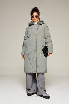 Пальто Beautiful&Free 8024 шалфей - фото 1