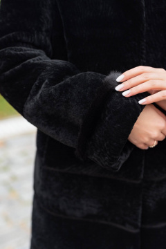 Пальто Мехофф Линия190.12-52 черный - фото 4