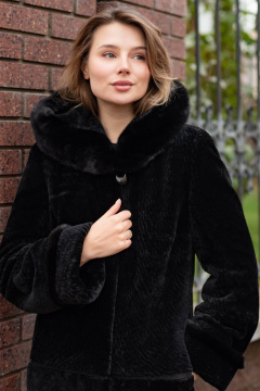 Пальто Мехофф Линия190.12-52 черный - фото 3