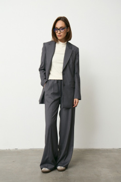 Брюки, жакет Luitui R4049 темно-серый - фото 2