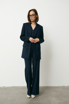 Брюки, жакет Luitui R4048 темно-синий - фото 4