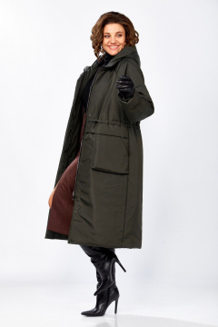 Пальто Lady Secret 8295 хаки - фото 3