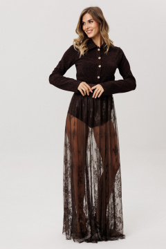 Джемпер EOLA 2995 темный-шоколад - фото 3