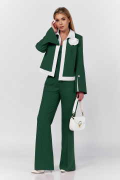 Брюки, жакет, топ DOGGI 2921 зеленый_изумруд - фото 1