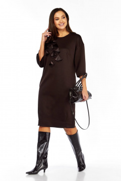 Платье Karina deLux M-1405 коричневый - фото 3