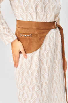 Платье Laikony L-573 бежевый - фото 4