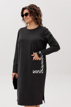 Платье Anelli 1427.1 гравити_зебра - фото 2