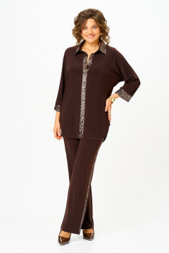 Блуза, брюки Svetlana-Style 3017 шоколад - фото 1