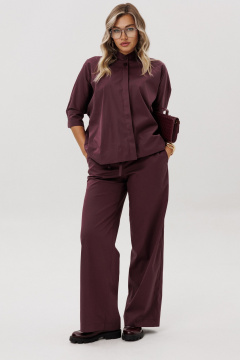 Блуза, брюки Ma Vie М-5806 бордовый - фото 2