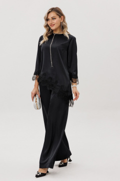 Блуза, брюки Ma Vie М-708 черный - фото 2