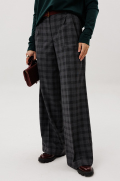 Брюки Ma Vie М-710-2 серая_клетка - фото 3