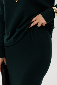 Джемпер, юбка Ma Vie 713 изумрудный - фото 4