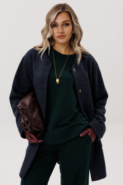 Пальто Ma Vie 714 синий - фото 5