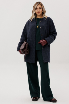 Пальто Ma Vie 714 синий - фото 3