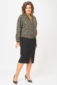 Жакет БелЭльСтиль 878-3_28_22 золото+черный - фото 3