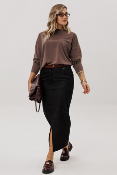 Юбка Ma Vie М-717-2 черный - фото 3