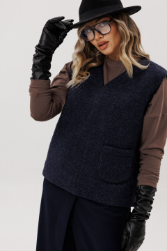 Жилет Ma Vie М-718 синий - фото 2