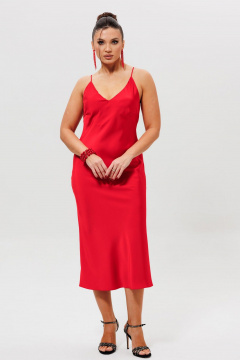 Платье Mislana 1158 красный - фото 5