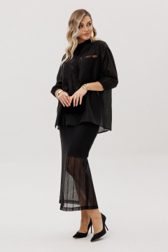 Блуза, юбка Ma Vie М-724 черный - фото 5