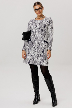 Платье Anelli 1750 белая_змея - фото 3