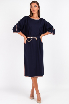 Платье, пояс VIZAVI 804 синий - фото 1