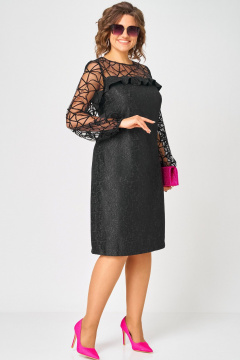 Платье EVA GRANT 7284В черный - фото 5