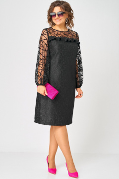 Платье EVA GRANT 7284В черный - фото 2