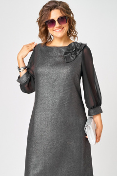 Платье EVA GRANT 7310D графит - фото 3
