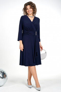 Платье Alani Collection 2477 синий - фото 1