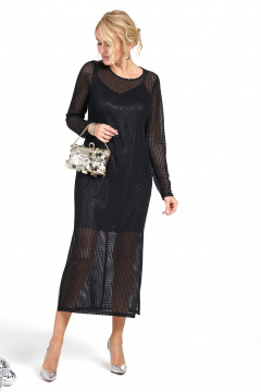 Платье Alani Collection 2481 черный - фото 3