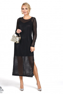 Платье Alani Collection 2481 черный - фото 1