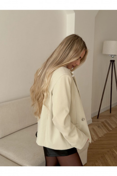 Жакет THE.WOMAN 0351 бежевый - фото 4