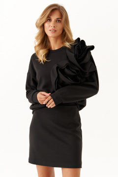 Джемпер, юбка Панда 117710 черный - фото 2