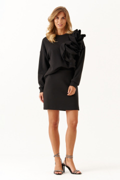 Джемпер, юбка Панда 117710 черный - фото 1