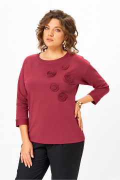 Джемпер Rumoda 2268 бордовый - фото 2