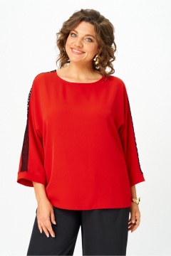 Блуза Rumoda 2274_дл. красный - фото 1
