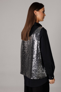 Блуза, майка Ларс Стиль 1168 черный - фото 4